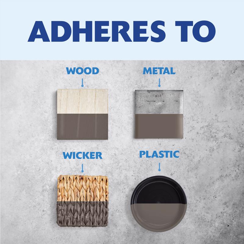 Rust-Oleum Painter's Touch 2X Ultra Cover Satin London Gray Paint+Primer Spray Paint 12 oz