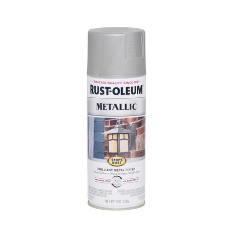 Rust-Oleum Stops Rust Matte Nickel Metallic Spray Paint 11 oz