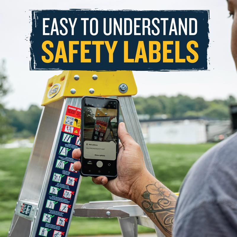 Werner 6 ft. H Aluminum Step Ladder Type I 250 lb. capacity