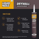 Liquid Nails DWP-24 Drywall Acrylic Latex Construction Adhesive 28 oz
