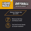 Liquid Nails DWP-24 Drywall Acrylic Latex Construction Adhesive 28 oz