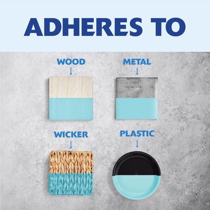 Rust-Oleum Painter's Touch 2X Ultra Cover Satin Aqua Paint+Primer Spray Paint 12 oz