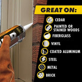 OSI QUAD Matte Clear Elastomeric Sealant 10 oz