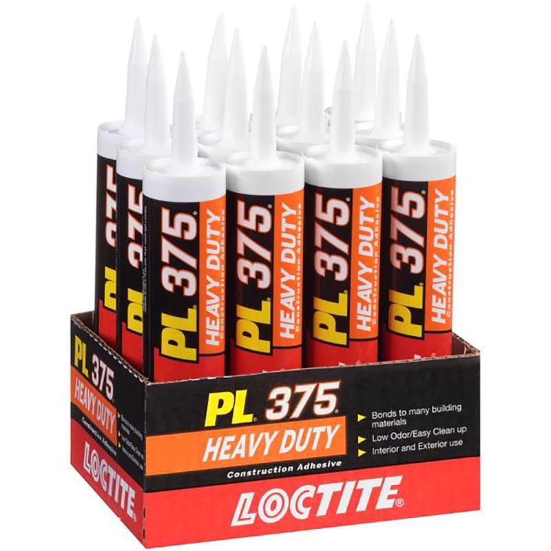 Loctite PL 375 Synthetic Elastomeric Polymer Construction Adhesive 10 oz