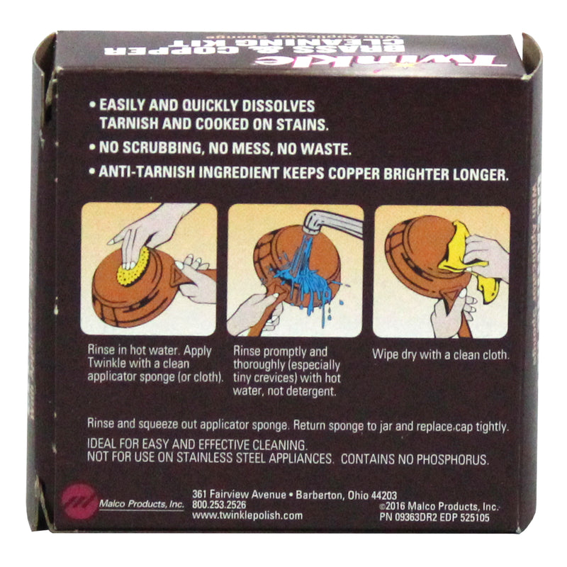 Twinkle No Scent Brass and Copper Cleaner 4.4 oz Cream