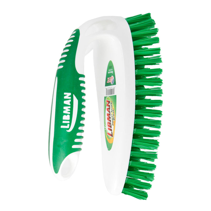 Libman 2.5 in. W Hard Bristle 7 in. Plastic/Rubber Handle Scrub Brush