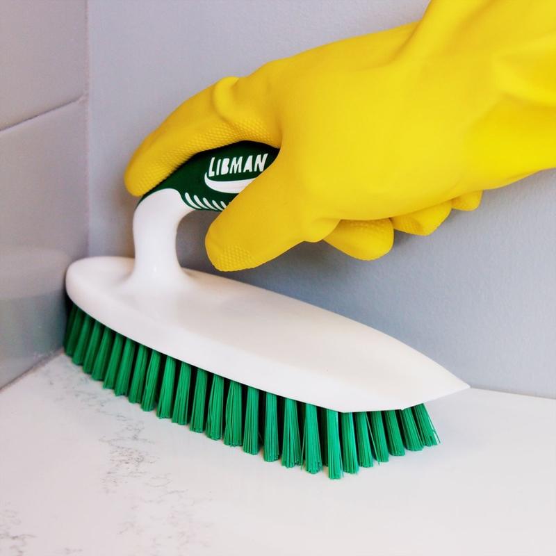 Libman 2.5 in. W Hard Bristle 4.5 in. Plastic/Rubber Handle Scrub Brush