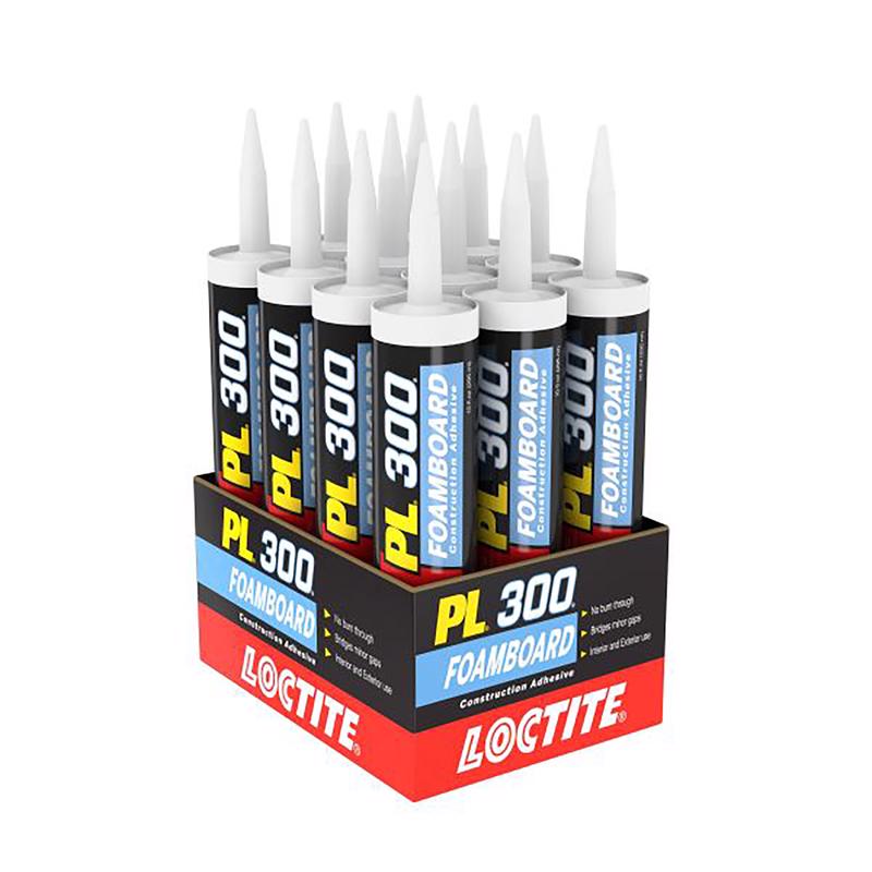 Loctite PL 300 Foamboard Acrylic Latex Construction Adhesive 10 oz