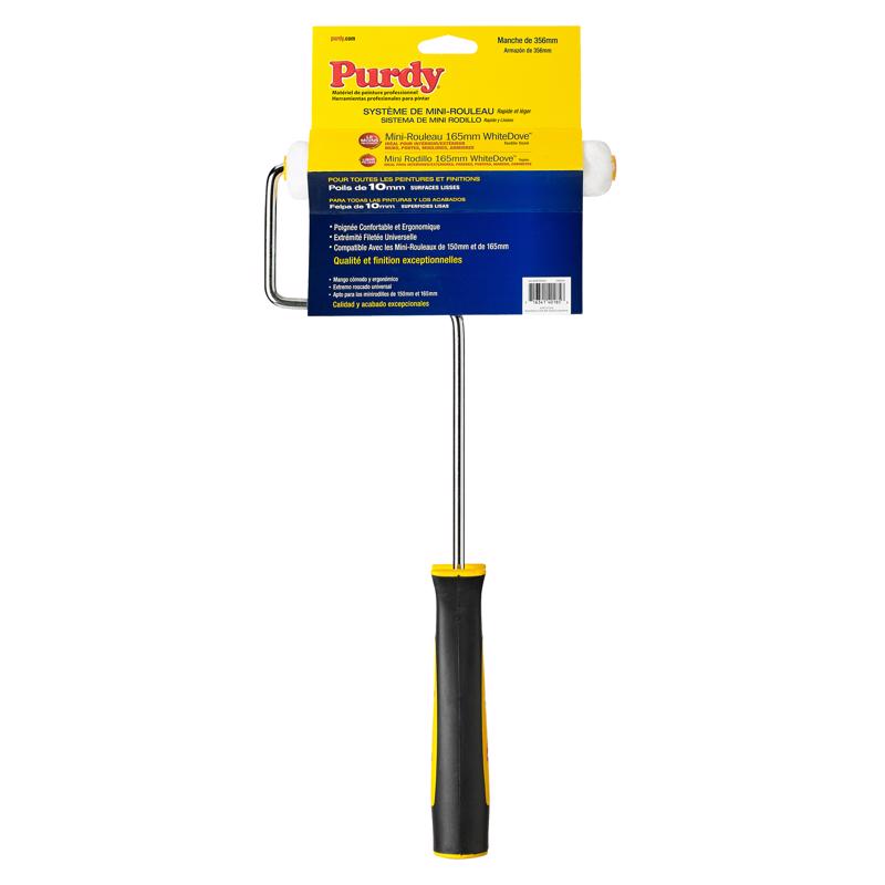 Purdy White Dove 6-1/2 in. W Mini Paint Roller Frame and Cover Threaded End