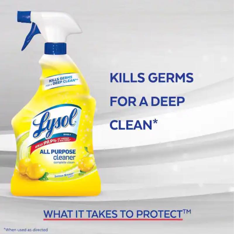 Lysol Lemon Scent All Purpose Cleaner Liquid 32 oz