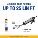 APOC Gloss White Elastomeric Roof Sealant 10.1 oz