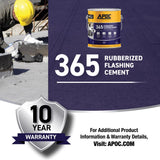 APOC Gloss Black Rubber Roof & Flashing Cement 3.6 qt