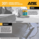APOC Gloss Black Asphalt Roof And Foundation Coating 1 gal
