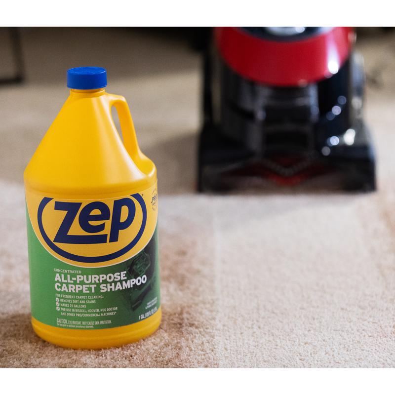 Zep Pleasant Scent Carpet Shampoo 128 oz Liquid Concentrated