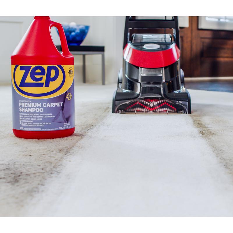 Zep Pleasant Scent Carpet Shampoo 128 oz Liquid