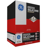GE Supreme White Supreme Silicone Kitchen and Bath Caulk Sealant 2.8 oz