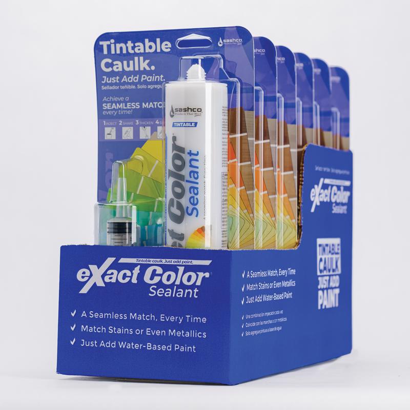 Sashco eXact Color Tintable Elastomeric Acrylic Latex Interior Molding and Trim Caulk 9.5 oz