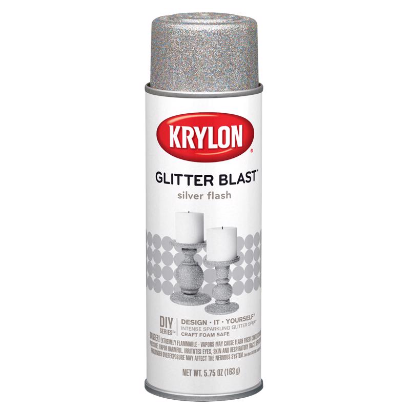 Krylon Glitter Blast Silver Flash Spray  Paint 5.75 oz