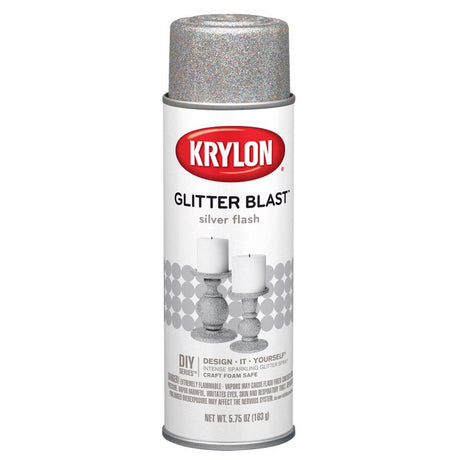 Krylon Glitter Blast Silver Flash Spray  Paint 5.75 oz