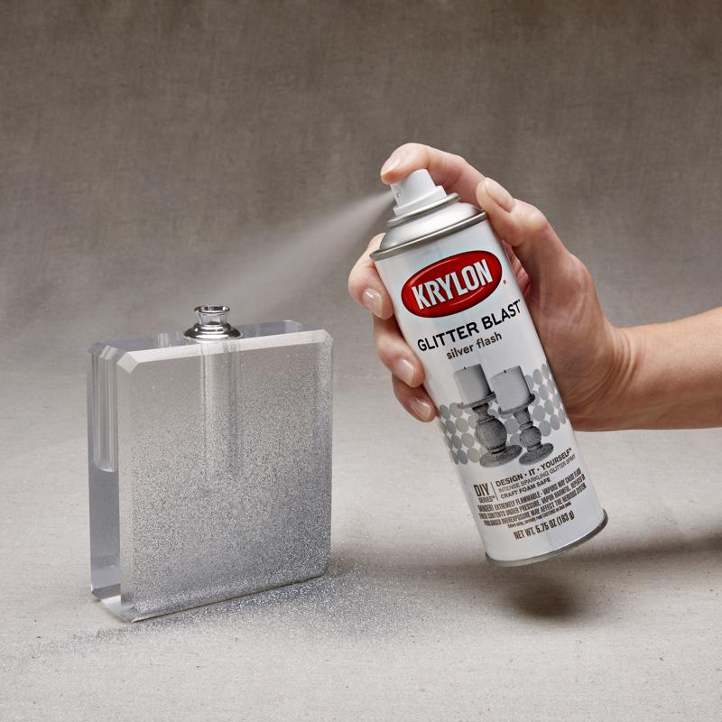 Krylon Glitter Blast Silver Flash Spray  Paint 5.75 oz