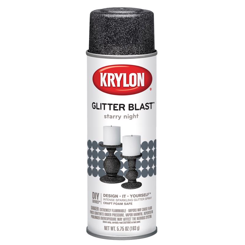 Krylon Glitter Blast Starry Night Spray  Paint 5.75 oz
