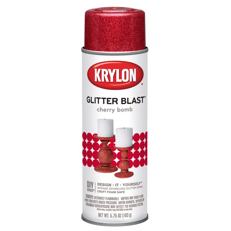 Krylon Glitter Blast Cherry Bomb Spray Paint 5.75 oz
