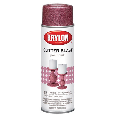 Krylon Glitter Blast Posh Pink Spray Paint 5.75 oz