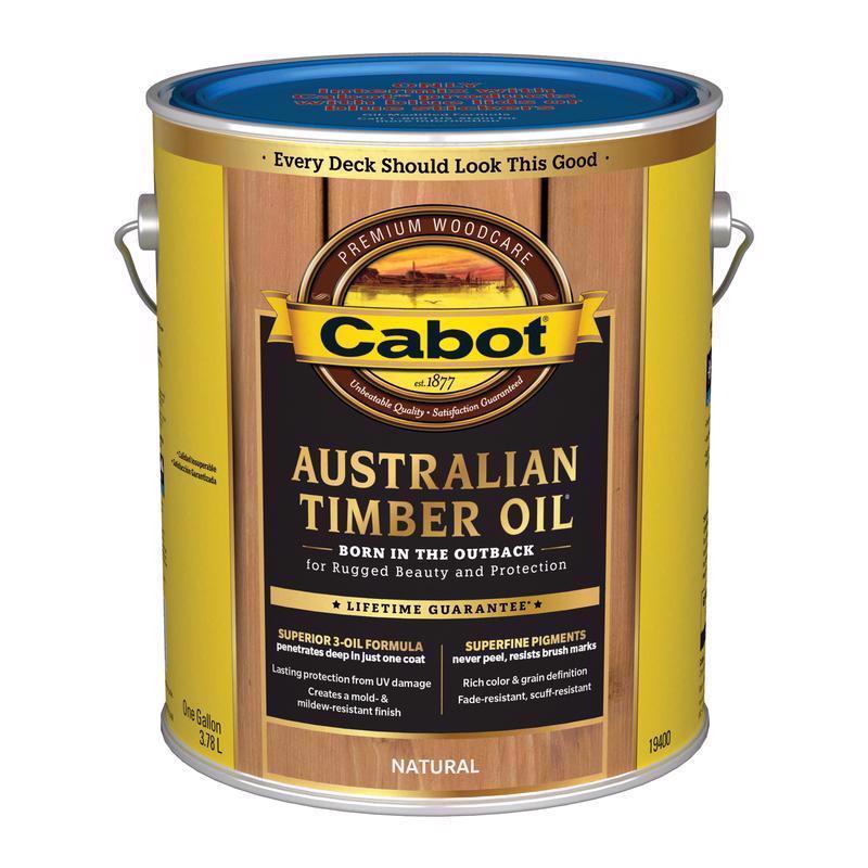 Cabot Australian Timber Oil Low VOC Transparent Natural Oil-Based Australian Timber Oil 1 gal