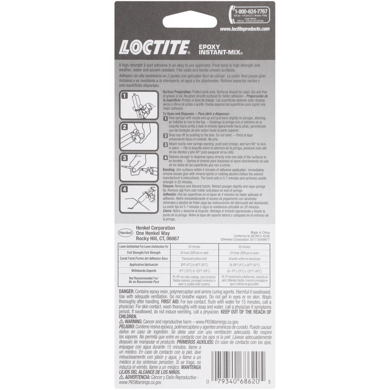 Loctite Instant Mix High Strength Epoxy Epoxy 0.47 oz