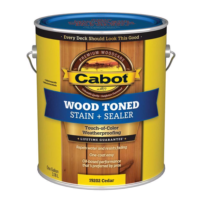 Cabot Wood Toned Low VOC Transparent Cedar Oil-Based Deck and Siding Stain 1 gal