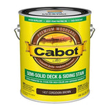 Cabot Semi-Transparent Low VOC Semi-Transparent Cordovan Leather Oil-Based Stain and Sealer 1 gal