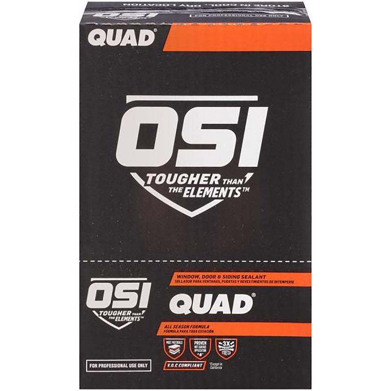 OSI Quad White Elastomeric Polymers Door/Siding/ Window Sealant 10 oz