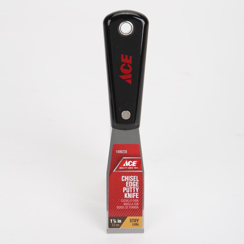 Ace 1-1/4 in. W Carbon Steel Stiff Putty Knife