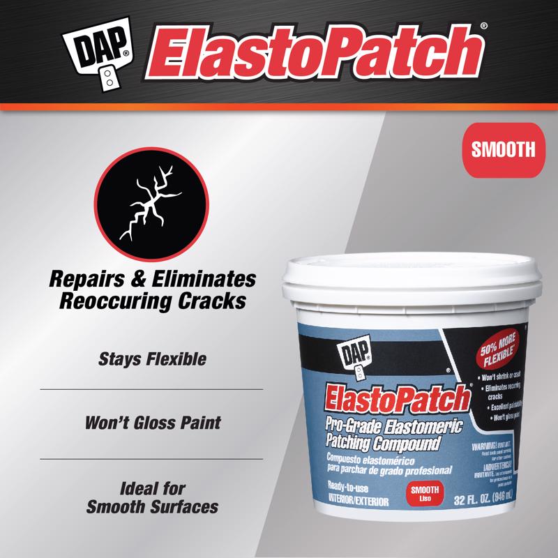 DAP ElastoPatch Ready to Use White Patching Compound 32 oz