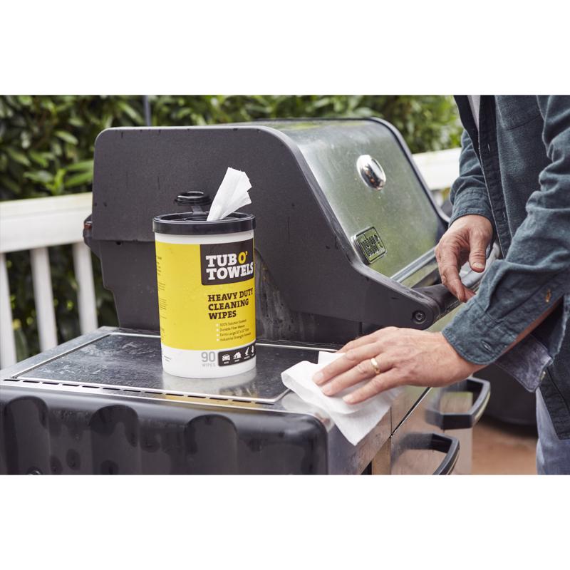 Tub O' Towels Heavy Duty Fiber Weave Cleaning Wipes 12 in. W X 10 in. L 90 pk