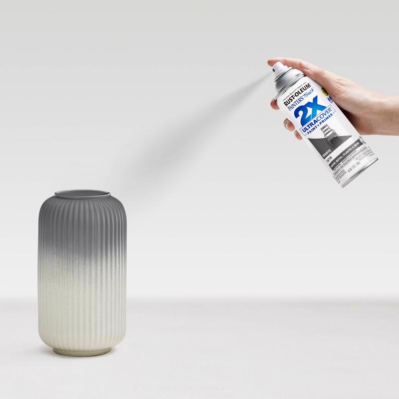 Rust-Oleum Painter's Touch 2X Ultra Cover Satin Granite Paint+Primer Spray Paint 12 oz