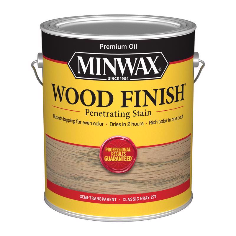 Minwax Wood Finish Semi-Transparent Classic Gray Oil-Based Penetrating Stain 1 gal