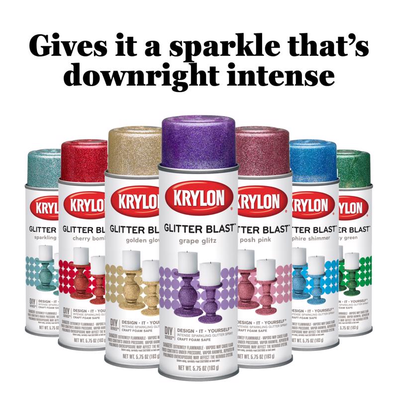 Krylon Glitter Blast Grape Glitz Spray Paint 5.75 oz