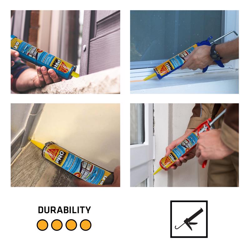 Sika Pro Select Capitol Tan Polyurethane Construction Caulk Sealant 10.1 oz