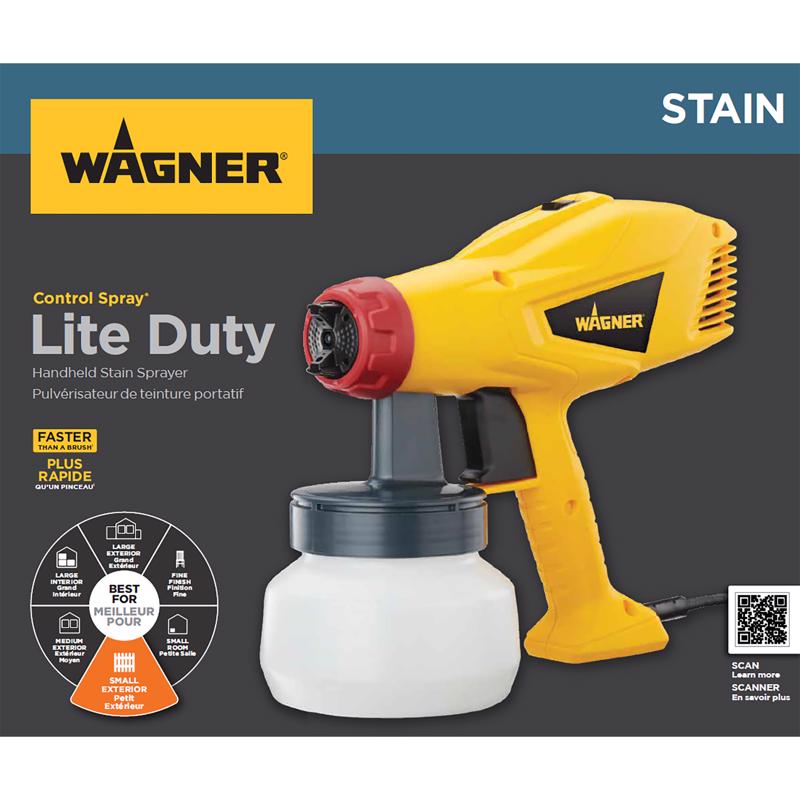 Wagner Control Spray Lite Duty 3 psi Metal HVLP Paint Sprayer