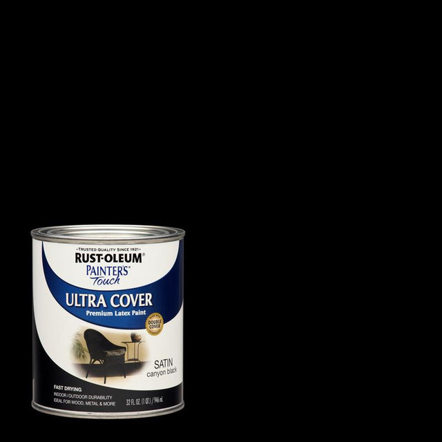 LATEX PAINT CNYN BLK 1QT