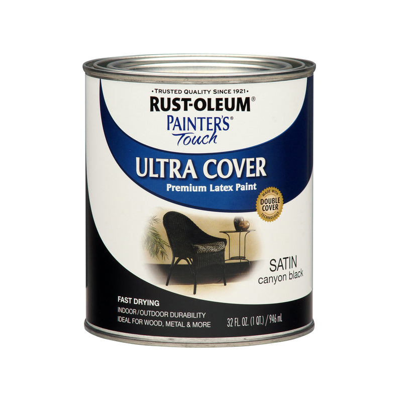 LATEX PAINT CNYN BLK 1QT