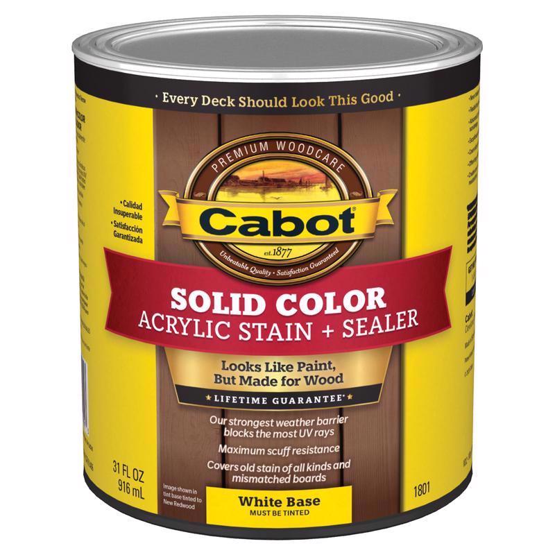 DECK STAIN SLD WHT 31OZ