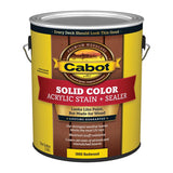 Cabot Solid Color Acrylic Stain & Sealer Solid Redwood Acrylic Deck Stain 1 gal