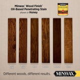 Minwax Wood Finish Semi-Transparent Honey Oil-Based Penetrating Wood Finish 0.5 pt