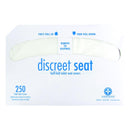 Hospeco Discreet Seat Flushable Toilet Seat Covers 0 Rolls 0 sheet