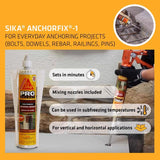 Sika Pro Select High Strength Siliconized Acrylic Compound Anchoring Adhesive 10.1 oz