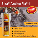 Sika Pro Select High Strength Siliconized Acrylic Compound Anchoring Adhesive 10.1 oz