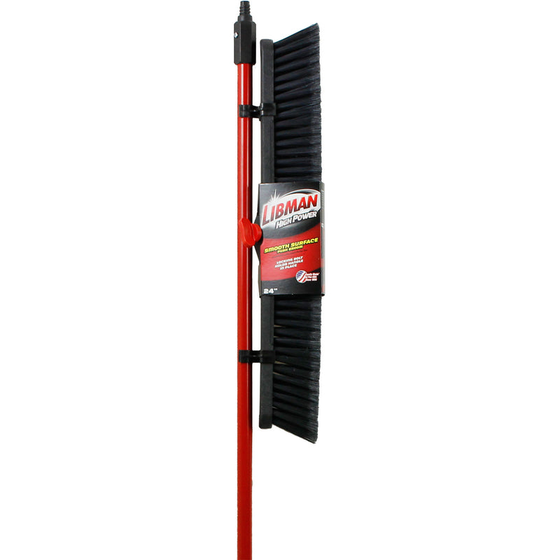 Libman High Power Polyethylene Terephthalate 24 in. Smooth Surface Push Broom