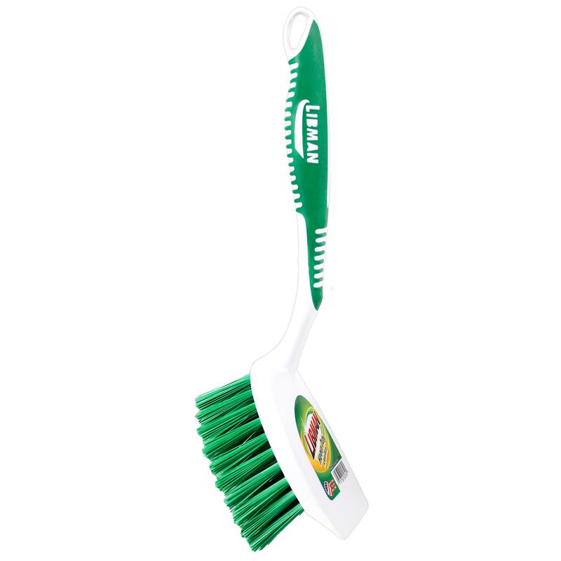 Libman 5.5 in. W Medium Bristle 7-1/2 in. Plastic/Rubber Handle Scrub Brush